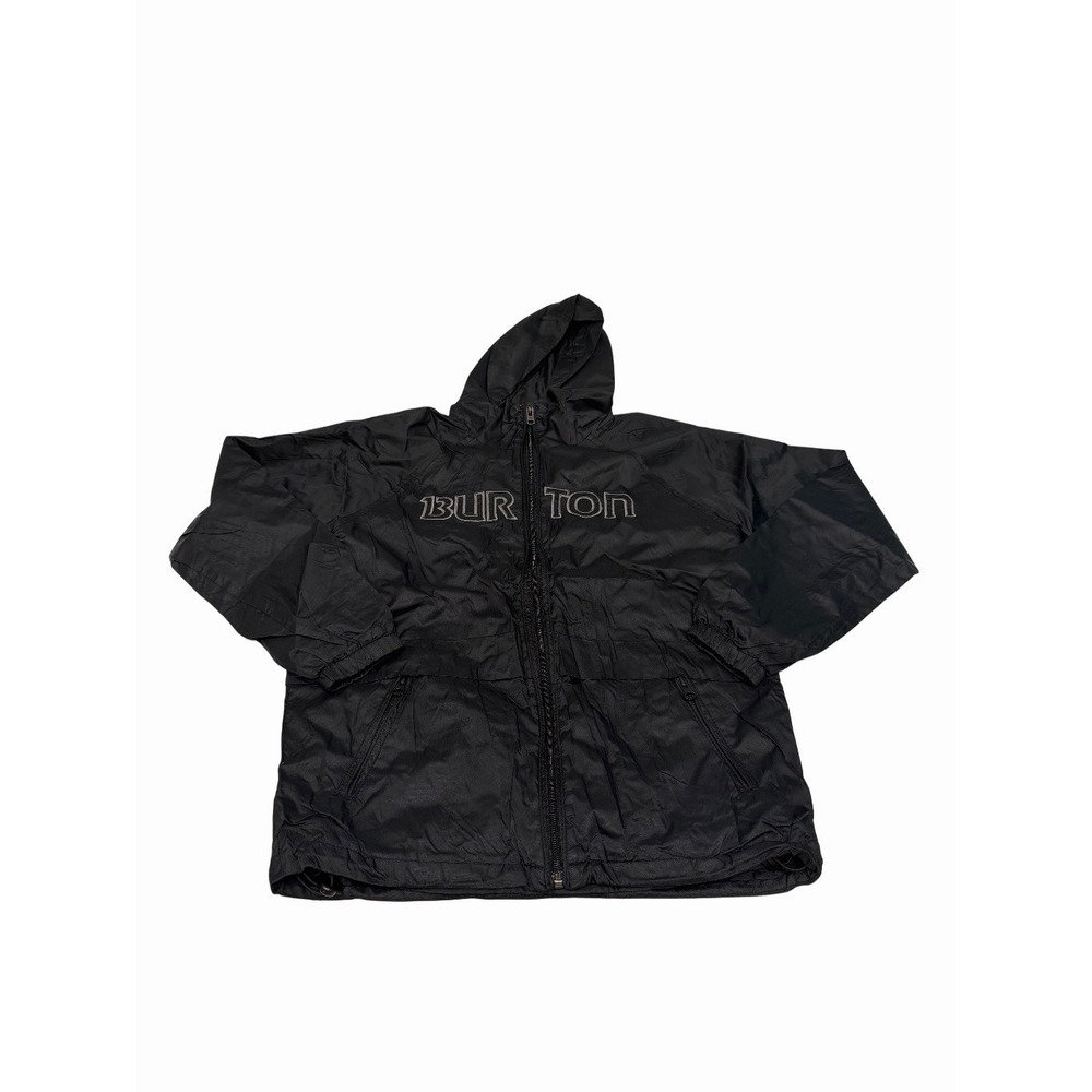 Burton Mens lightweight full-zip windbreaker jacket Lined Size M Black